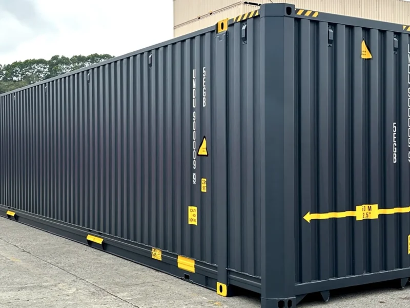 Neuer 45-Fuß High Cube Seecontainer in Grau