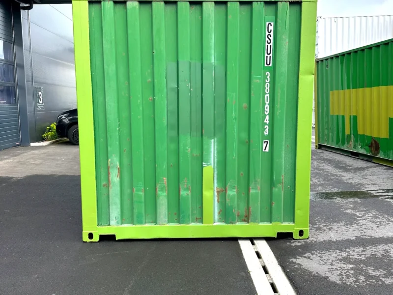 Gebrauchter 20-Fuß Seecontainer in Grün - Bild 1