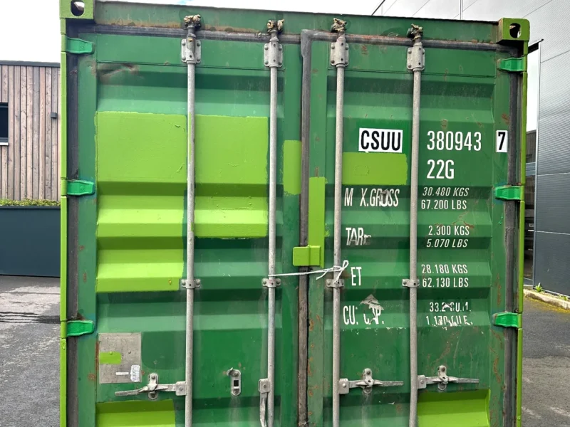 Gebrauchter 20-Fuß Seecontainer in Grün - Bild 4