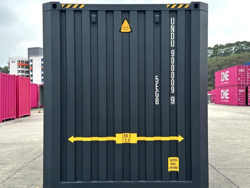 Neuer 45-Fuß High Cube Seecontainer in Grau - Bild 1